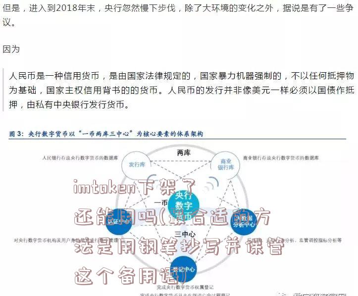 imtoken下架了还能用吗(最合适的方法是用钢笔抄写并保管这个备用语)